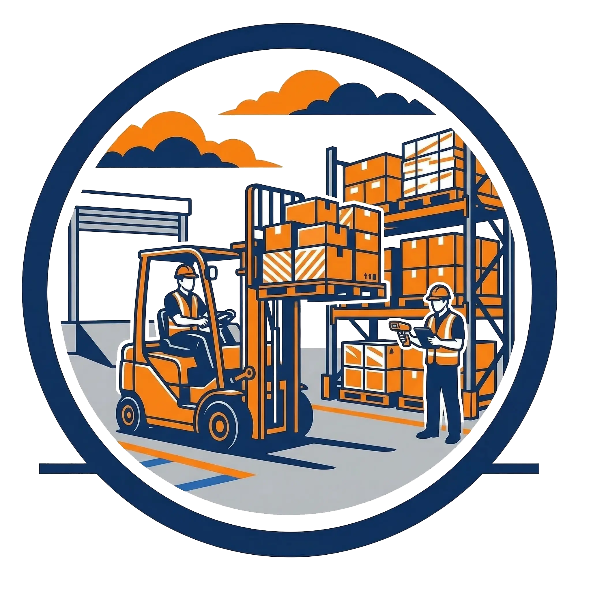 Рабочие на склад