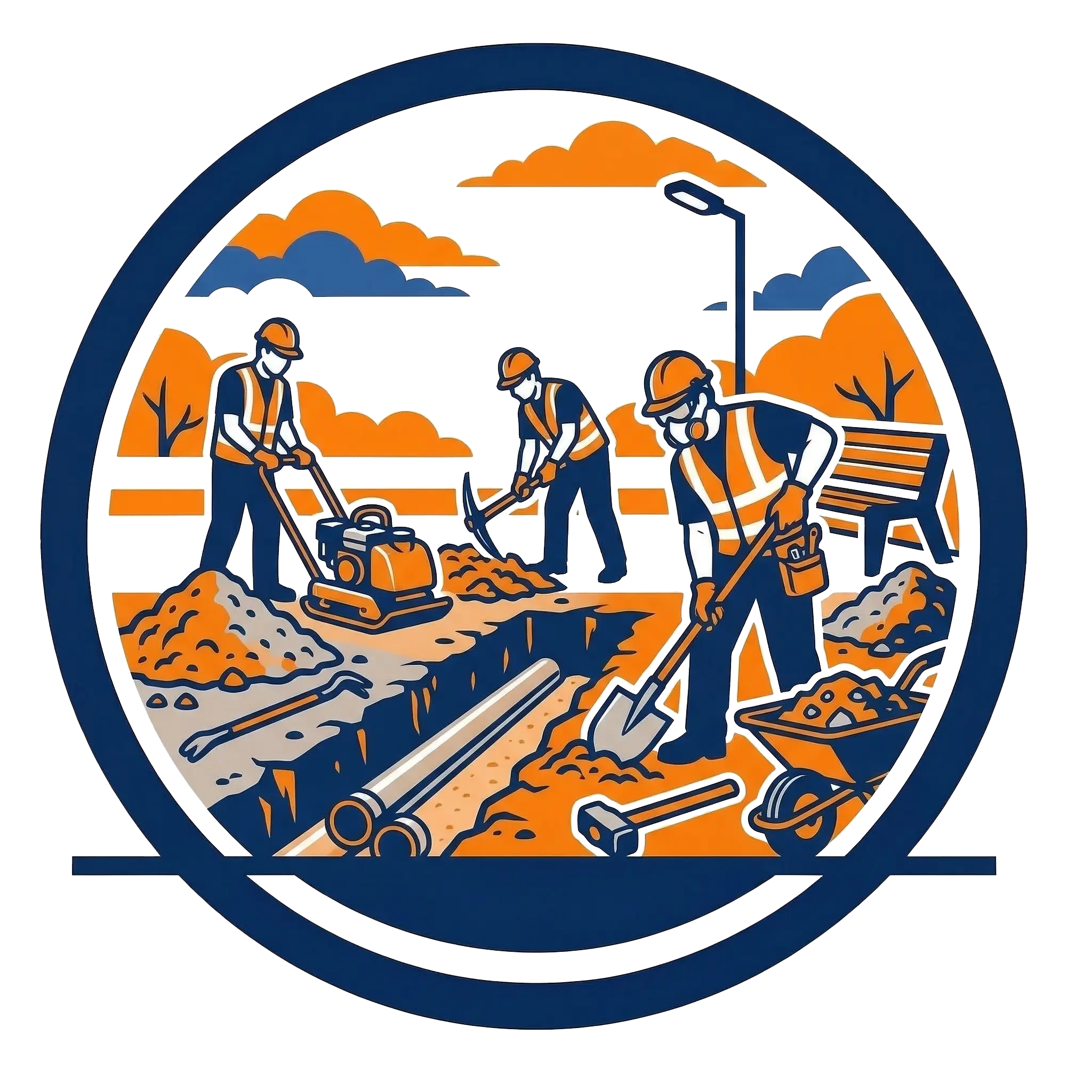 Землекопы, ручная копка земли