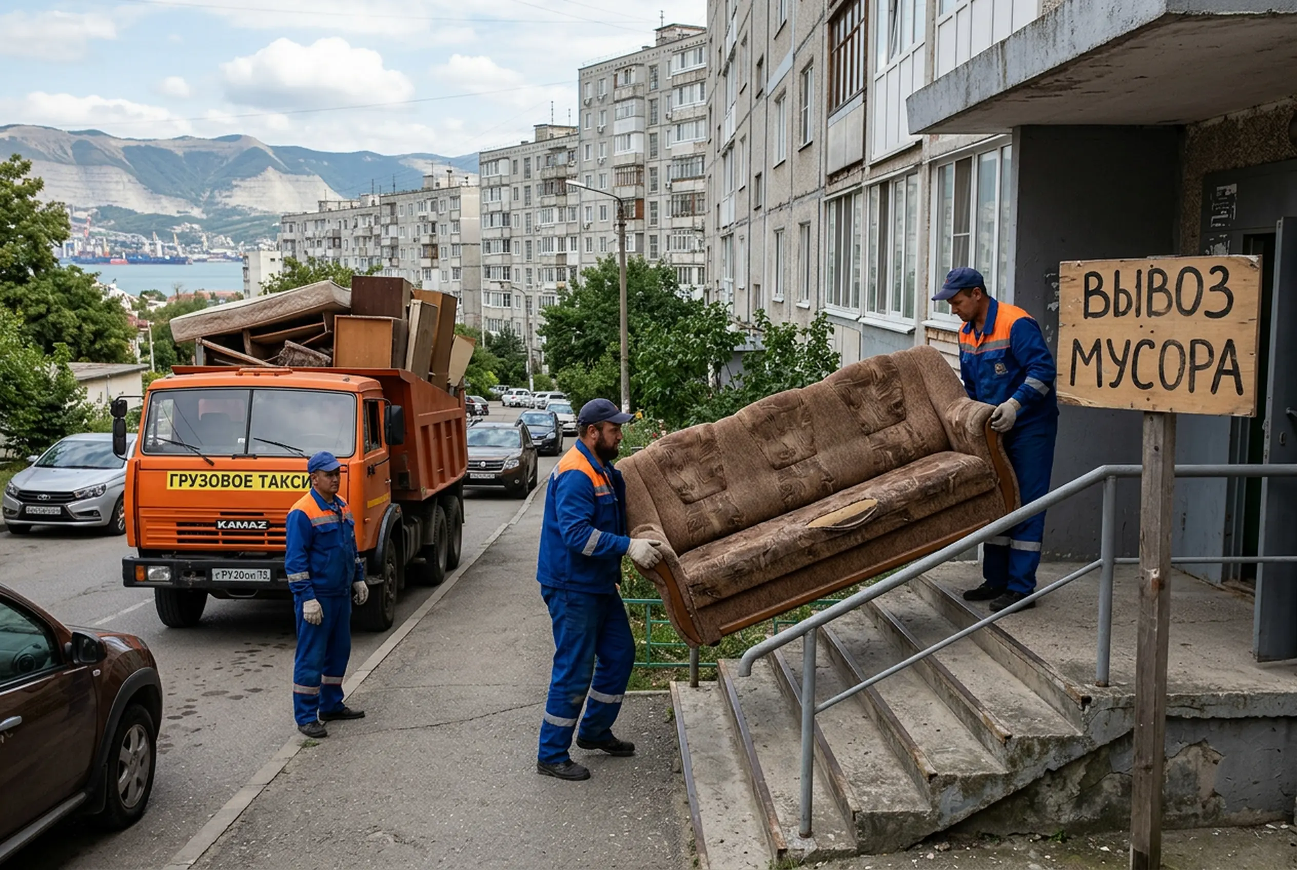 Утилизация старой мебели на полигон в Новороссийске