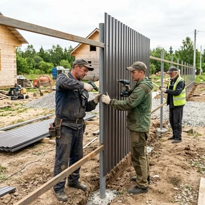 Разнорабочие на установку заборов из профнастила