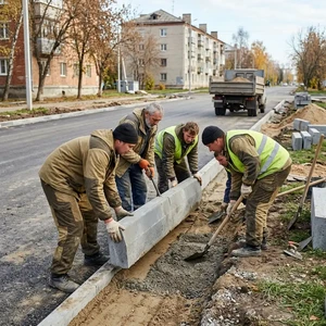Укладка бордюров в Новороссийске | Установка садовых и дорожных бордюров