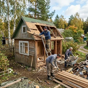 Демонтаж дачного дома в Новороссийске | Разборка дачных строений