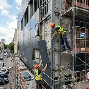 Демонтаж фасадных панелей в Новороссийске | Снятие термопанелей, HPL, ПВХ