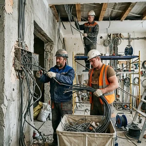 Демонтаж электропроводки в Новороссийске | Удаление скрытой и открытой проводки