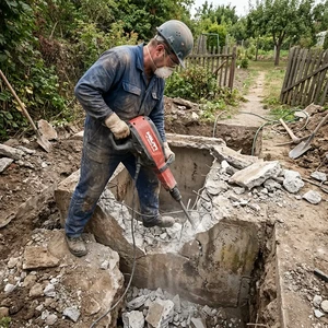Демонтаж старых септиков и выгребных ям в Новороссийске