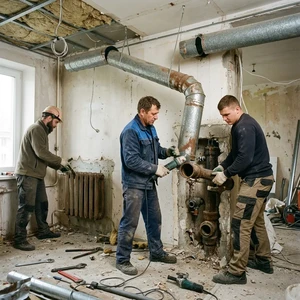 Демонтаж вентиляции, канализации и радиаторов в Новороссийске
