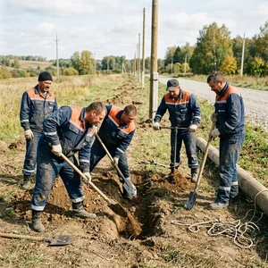 Ручная копка ям под столбы в Новороссийске | Заборы, опоры