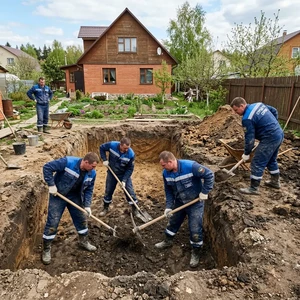 Копка бассейна в Новороссийске | Полный цикл ручной выемки грунта