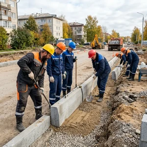 Установка бордюров в Новороссийске | С подготовкой основания и копкой