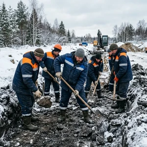 Выемка мёрзлого грунта в Новороссийске | С отогревом или отбойным молотком