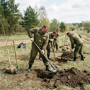 Копка ям под посадку крупномеров в Новороссийске | Деревья, кустарники
