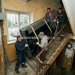 Такелаж пианино и роялей в Новороссийске – подъём, спуск, перевозка в ГАЗели
