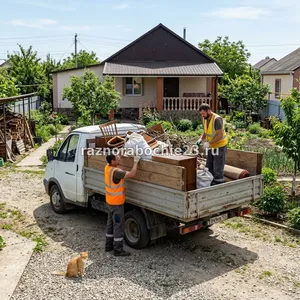Вывоз строительного мусора с ручной погрузкой ГАЗель в Новороссийске