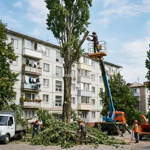 Кронирование деревьев в Новороссийске – уменьшение кроны для безопасности